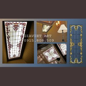 Trần kính trang trí 5