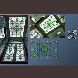 Trần kính trang trí 6